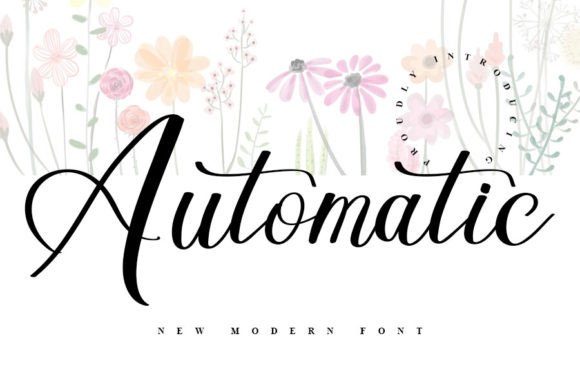 Automatic: Crafting Elegance with a Script Typeface