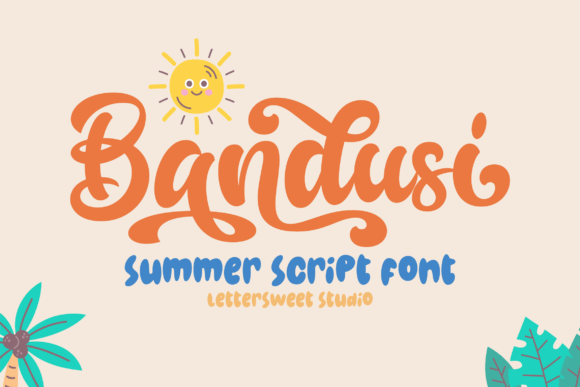 Bandusi: A Playful Script Font for Sunshine-Infused Designs