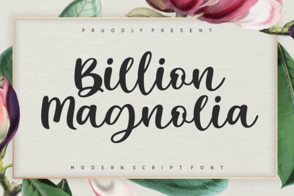 Billion Magnolia: The Elegant Script Font for Modern Designers
