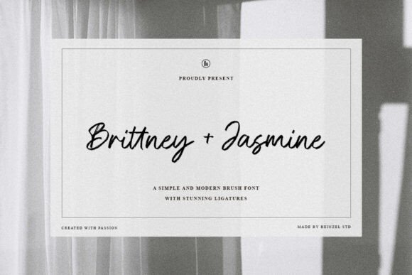 Brittney and Jasmine: A Modern Brush Script with Soul