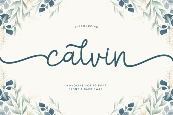 Calvin: A Modern Monoline Script for Polished Branding