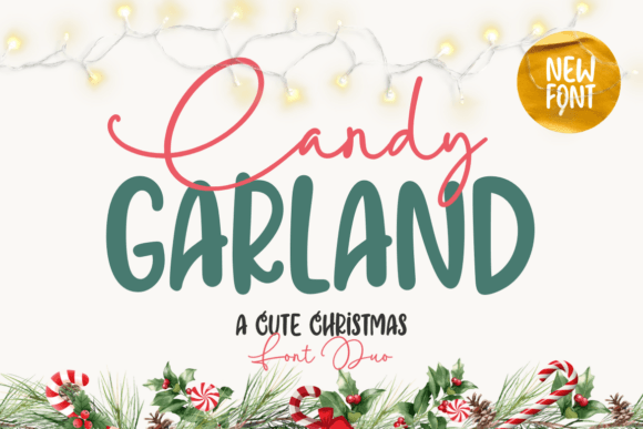 Candy Garland Duo: A Festive Font Pairing