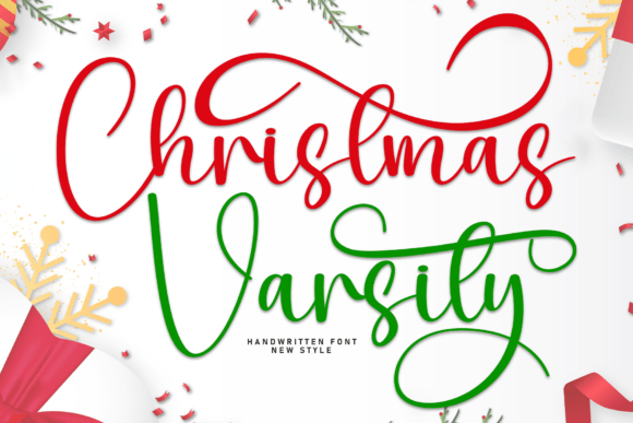 Christmas Varsity: A Script Font for Festive Design Projects