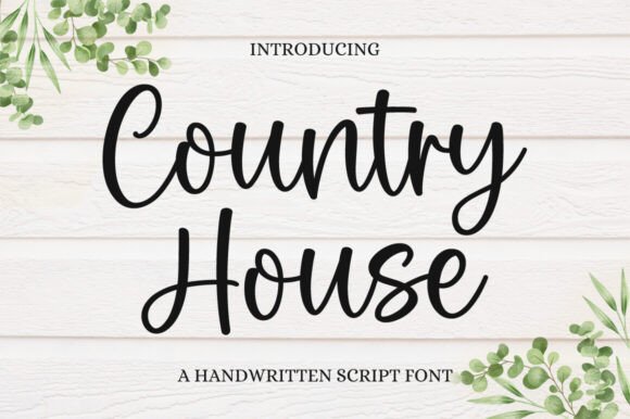 Country House: An Elegant Script Font for Timeless Designs