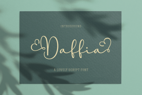 Daffia: A Script Font That Elevates Your Design Projects