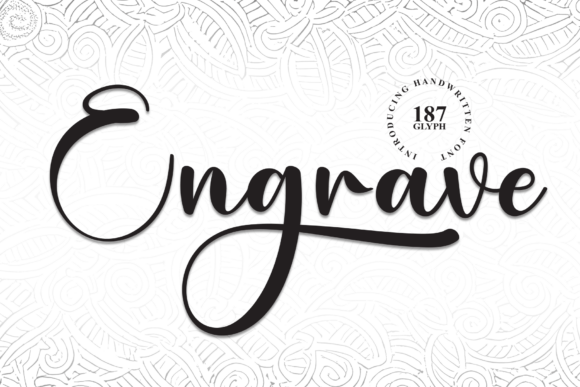 Engrave: A Handwritten Font for Festive, Personal Designs