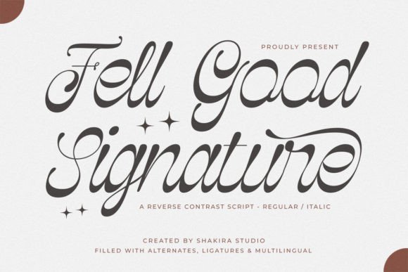 Fell Good Signature: Your Go-To for Elegant Branding
