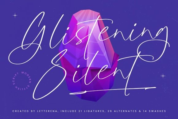 Glistening Silent: A Modern Stylish Script for Luxury Projects