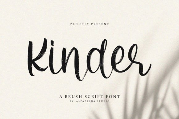 Kinder: The Modern Brush Script for Bold, Authentic Design