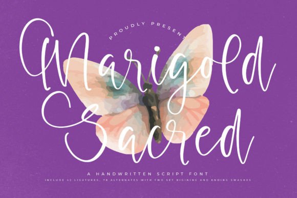 Marigold Sacred: A Modern Script for Luxury Branding