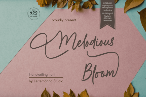 Melodious Bloom: The Script Font for Authentic Design