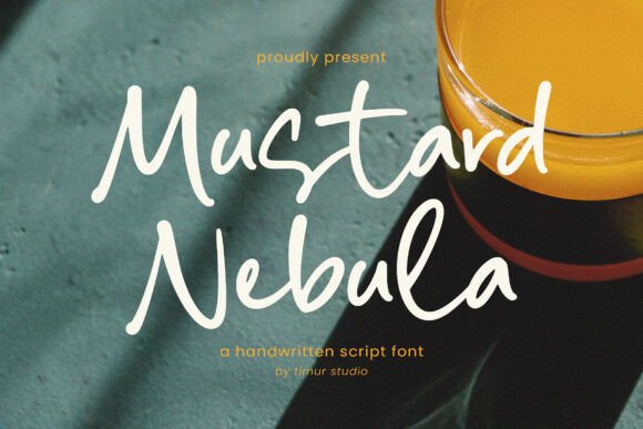 Mustard Nebula: A Handwritten Script Font for Modern Creatives