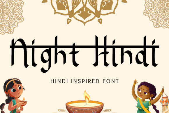 Night Hindi: A Typeface for Authentic Cultural Expression