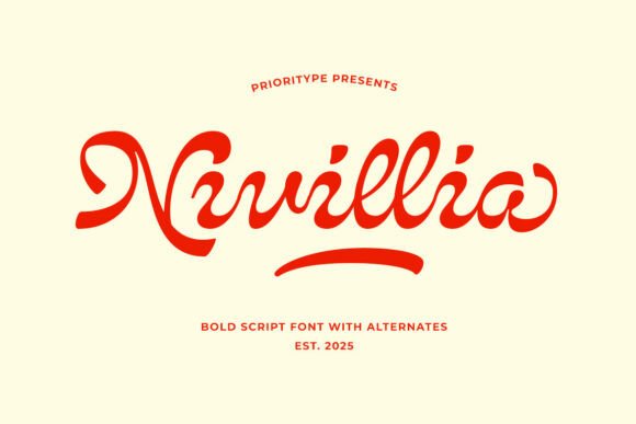 Nivillia: The Bold Script Font for Elegant Branding