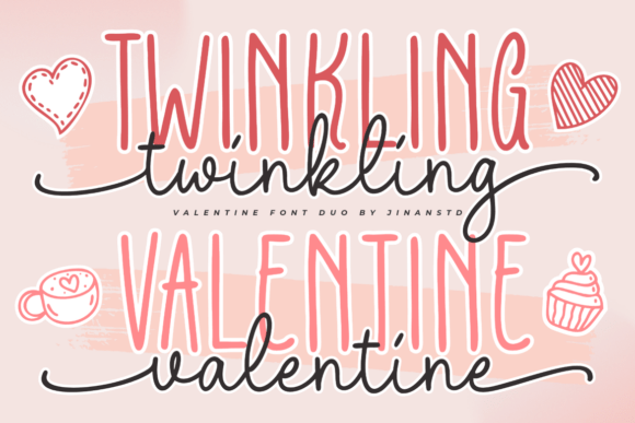 Twinkling Valentine Duo: A Font That Tells Your Story