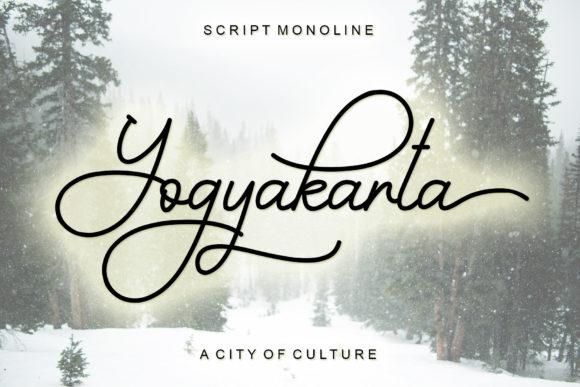 Yogyakarta: Crafting Digital Warmth with a Handwritten Script